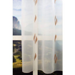6791 leaf pattern sherly voile curtain