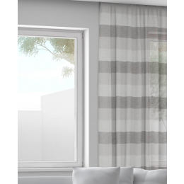 Leila  Striped translucent curtain
