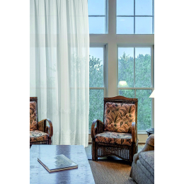 61122 perdea tip șablon cu 2 randuri de broderie