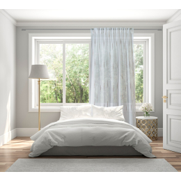 61174 izvezena transparentna zavjesa s geometrijskim dezenom