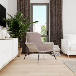 Elisa  uzorak s lišćem  ukrasni zavjesa