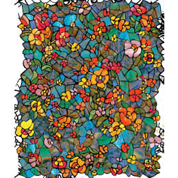 Venetian Garden samolepiaca folia na sklo